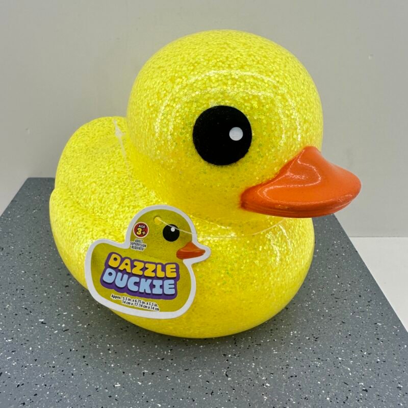 Pato grande de hule con brillos